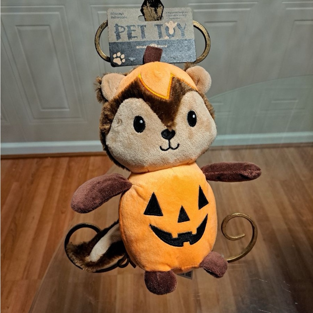 - Giftable World Dog Toy Squirrel 10” With Squeaker.